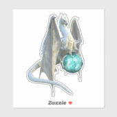 Eisdrache Schnee Wintergläser Sphere Aufkleber (Blatt)