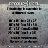 Eisdragon - Decoupage- Seidenpapier