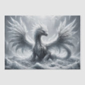 Eisdragon - Decoupage- Seidenpapier (Vorderseite)