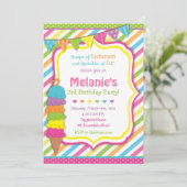 Eiseinladung / Eiscreme Einladung (Stehend Vorderseite)