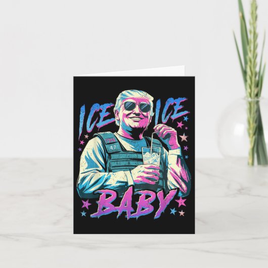 Eiseis-Eis genießen ein eiskaltes Gl Deportati Karte (Vorderseite)