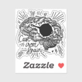 Eisen auf dem Brain Sticker (Blatt)