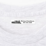 Eisen auf Etiketten für die Dampfzugbahn<br><div class="desc">Iron On Labels with Trains - ideal für Kinder,  die Liebe trainieren,  Fans trainieren,  Eisenbahnmodelle machen und jeden anderen. - - Mit dem Zugbild ist es sofort erkennbar,  selbst wenn sie den Namen nicht lesen können.</div>