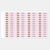 Eisen auf Lila Glitzer Party Balloons Etiketten (Blatt)