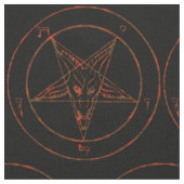 Eisen-Baphomet-Dämon Goth-Stoff Stoff (Nahaufnahme)