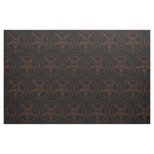 Eisen-Baphomet-Dämon Goth-Stoff Stoff (Fat Quarter (45,7 x 55,9 cm))