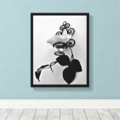 Eisen Blume Sconce Leinwanddruck (Insitu (Holzboden))