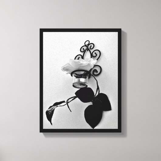 Eisen Blume Sconce Leinwanddruck (Vorderseite)