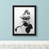 Eisen Blume Sconce Leinwanddruck (Insitu (Holzboden))