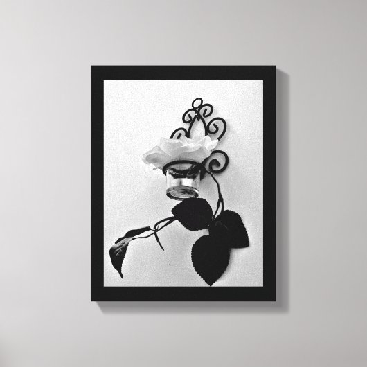 Eisen Blume Sconce Leinwanddruck (Vorderseite)