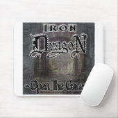 Eisen-Drache "ÖFFNEN die TORE " Mousepad (Mit Mouse)