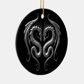 Eisen-Drachen Keramik Ornament (Rechts)