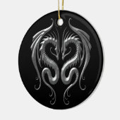 Eisen-Drachen Keramik Ornament (Links)
