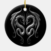 Eisen-Drachen Keramik Ornament (Hinten)