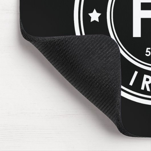 Eisen Element Schwarze Maus Pad Mousepad (Ecke)