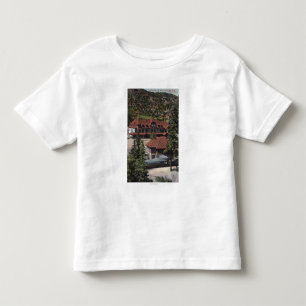 Eisen entspringt Zahn-Straßen-Station u. Hotel Kleinkind T-shirt