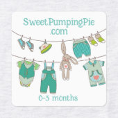 Eisen für Handelsmarken - Baby-Kleidung Etiketten (Design 1)