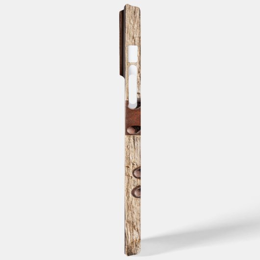 Eisen, Holz, Schrauben machen hart Case-Mate iPhone Hülle (Rückseite / Links)