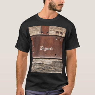 Eisen Holz starker Mann Aussehen T-Shirt