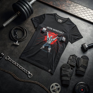 Eisen Mentalität Fitnessstudio T-Shirt – Motiviere