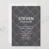 Eisen Metall Gitter Gitterrahmen Geburtstag Einladung (Vorderseite)