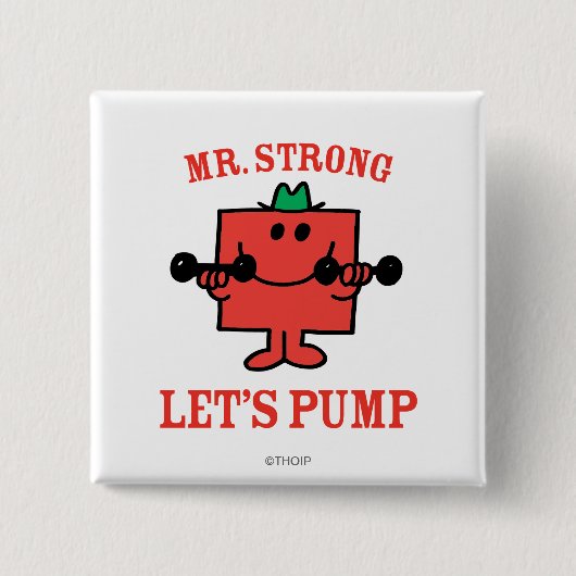 Eisen mit Herrn Strong pumpen Button (Vorderseite)
