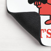 Eisen mit Herrn Strong pumpen Mousepad (Ecke)