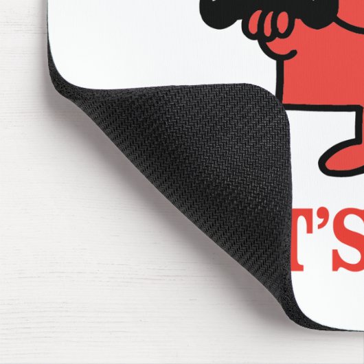 Eisen mit Herrn Strong pumpen Mousepad (Ecke)