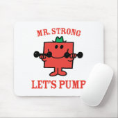 Eisen mit Herrn Strong pumpen Mousepad (Mit Mouse)