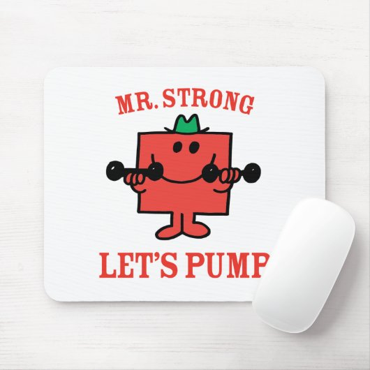Eisen mit Herrn Strong pumpen Mousepad (Mit Mouse)