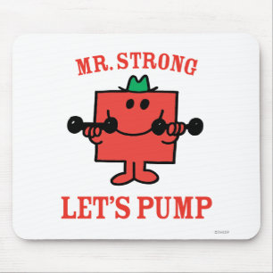 Eisen mit Herrn Strong pumpen Mousepad