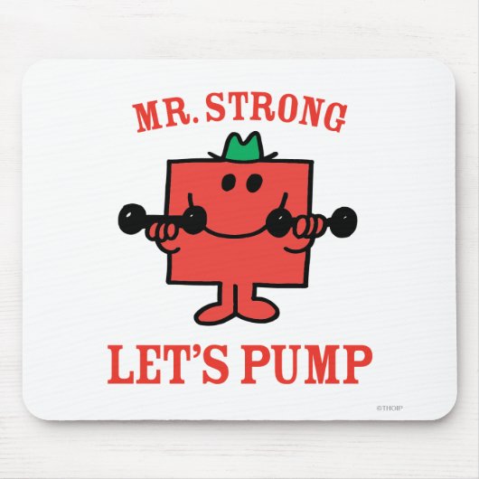 Eisen mit Herrn Strong pumpen Mousepad (Vorne)
