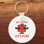 Eisen mit Herrn Strong pumpen Schlüsselanhänger (Vorderseite)