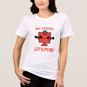 Eisen mit Herrn Strong pumpen Tri-Blend Shirt