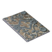 Eisen-Mittelalterliche Schleuse an der Holztür Notizblock (Rechte Seite)