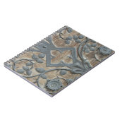 Eisen-Mittelalterliche Schleuse an der Holztür Notizblock (Linke Seite)