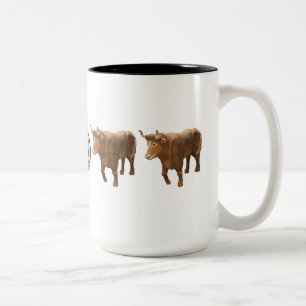 "Eisen-Oxid" 15 Unze-Tasse Zweifarbige Tasse