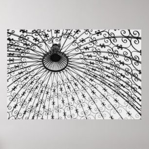 Eisen Pergola, Gilcrease Museum Gardens. 2008 Poster