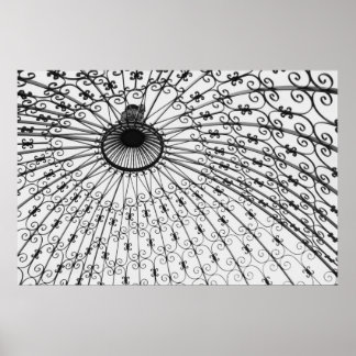 Eisen Pergola, Gilcrease Museum Gardens. 2008 Poster