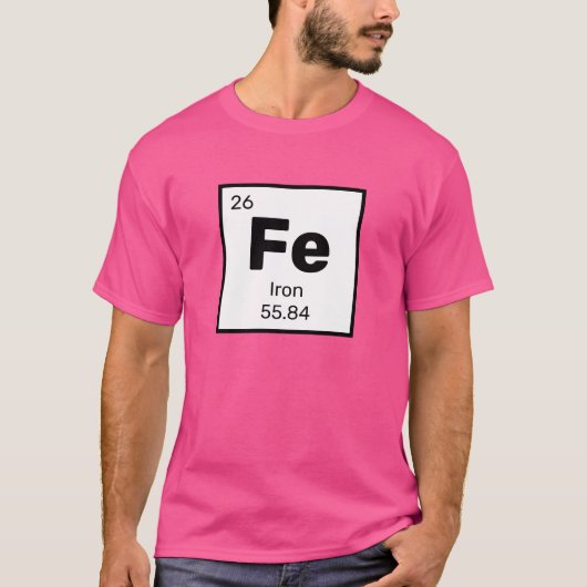 Eisen/Periodische Tabelle - T - Shirt von Fe-Eleme (Vorderseite)