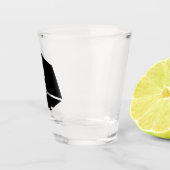 Eisen-Pixel-Strahlglas Schnapsglas (Rechts)