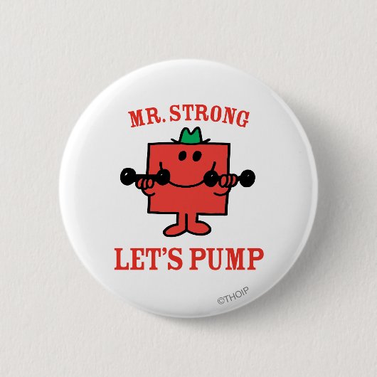 Eisen pumpen mit Mr. Strong Button (Vorderseite)