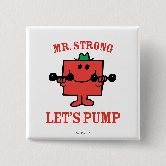 Eisen pumpen mit Mr. Strong Button (Vorderseite)