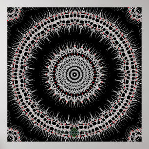 Eisen-QuerMandala Poster