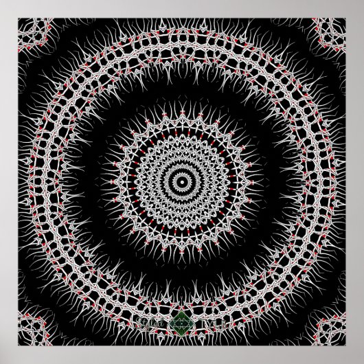 Eisen-QuerMandala Poster (Vorne)