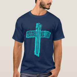 Eisen schärft Eisen Christliches Phi-Rho-Design T-Shirt
