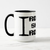 EISEN SCHÄRFT EISEN-Kaffee-Tasse Tasse (Links)