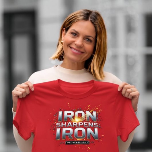 Eisen schärft Eisen Tri-Blend Shirt