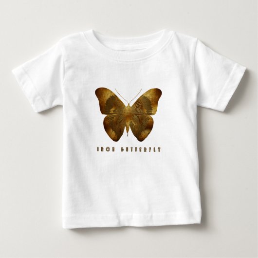 Eisen-Schmetterling Baby T-shirt (Vorderseite)
