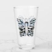 Eisen-Schmetterling Glas (Rückseite)